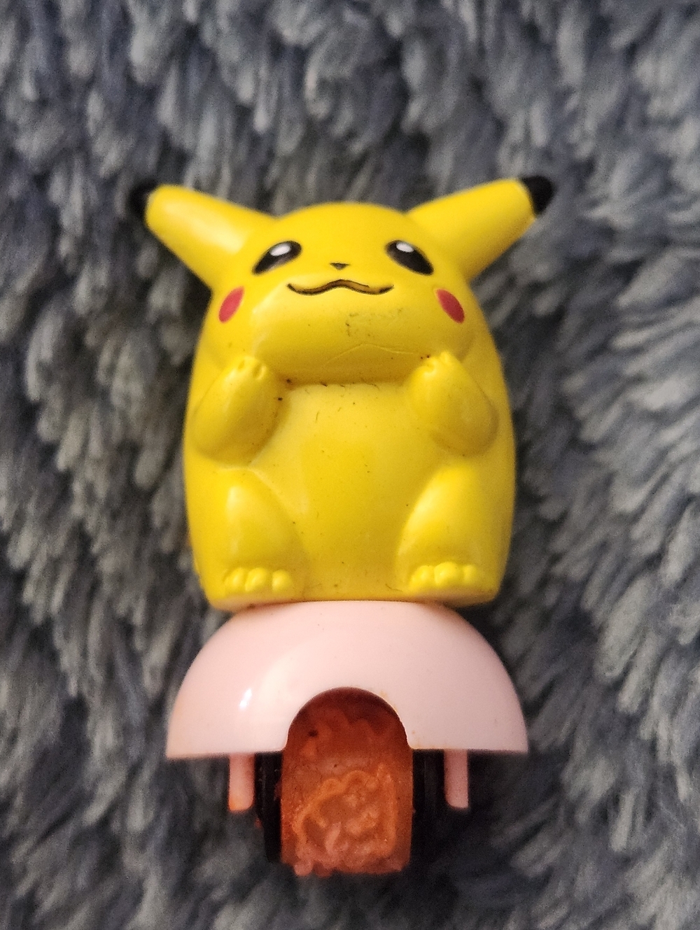 Vintage 1990s Pokemon Yellow Pikachu Stamper Character